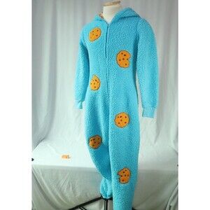 Sesame Street Hooded Sleeper Lounge Cookie Monster S/M CH/M